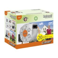 Claber Rotoroll Evolution 20M Automatic Hose Reel - 8696 -Silverlines Store claber hose reels claber rotoroll evolution 20m automatic hose reel 8696 32625121231014