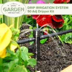 Drip Irrigation System - 50 Adjustable Dripper