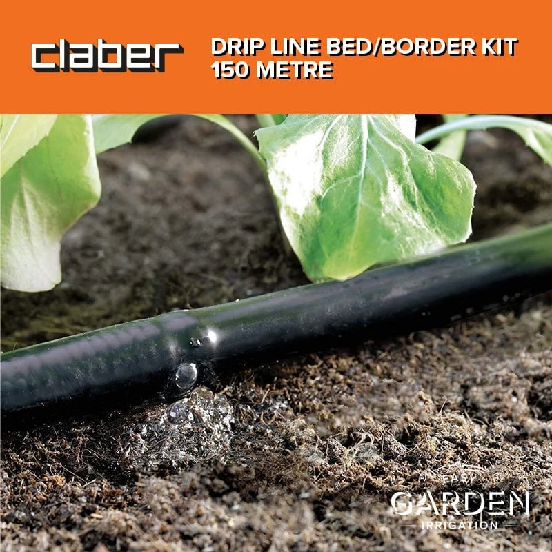 Claber Drip Line Bed/Border Irrigation Kit - 150 Metre 1 Claber Drip Line Bed/Border Irrigation Kit - 150 Metre