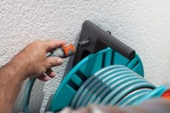 Gardena Classic Wall-Mounted Hose Reel W/ Hose Guide - 2650 11 Gardena Classic Wall-Mounted Hose Reel W/ Hose Guide - 2650 -Silverlines Store garden hose reels gardena classic wall mounted hose reel w hose guide 2650 35441213800614