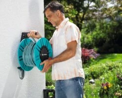 Gardena Classic Wall-Mounted Hose Reel W/ Hose Guide - 2650 12 Gardena Classic Wall-Mounted Hose Reel W/ Hose Guide - 2650 -Silverlines Store garden hose reels gardena classic wall mounted hose reel w hose guide 2650 35441220649126