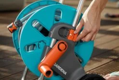 Gardena CleverRoll S Hose Reel Kit W/ 30m Hose - 18502 -Silverlines Store garden hose reels gardena cleverroll s hose reel kit w 30m hose 18502 36213482258598