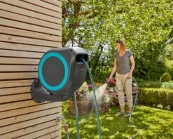 Gardena Wall-Mounted 15m Hose Reel RollUp S - 18600 -Silverlines Store garden hose reels gardena wall mounted 15m hose reel rollup s 18600 35441147281574