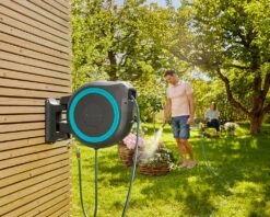 Gardena Wall-Mounted 35m Hose Reel RollUp XL - 18630 -Silverlines Store garden hose reels gardena wall mounted 35m hose reel rollup xl 18630 35441117135014