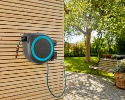 Gardena Wall-Mounted 35m Hose Reel RollUp XL - 18630 -Silverlines Store garden hose reels gardena wall mounted 35m hose reel rollup xl 18630 35441159471270