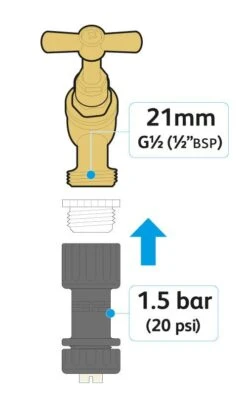 Hozelock Universal Pressure Reducer - 7022 -Silverlines Store hozelock micro irrigation connectors hozelock universal pressure reducer 7022 15976319941